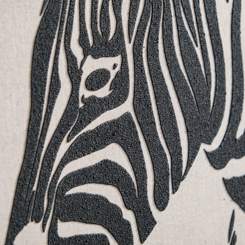 Zebra Safari Wall Decor For Living Room 23x17 Inch