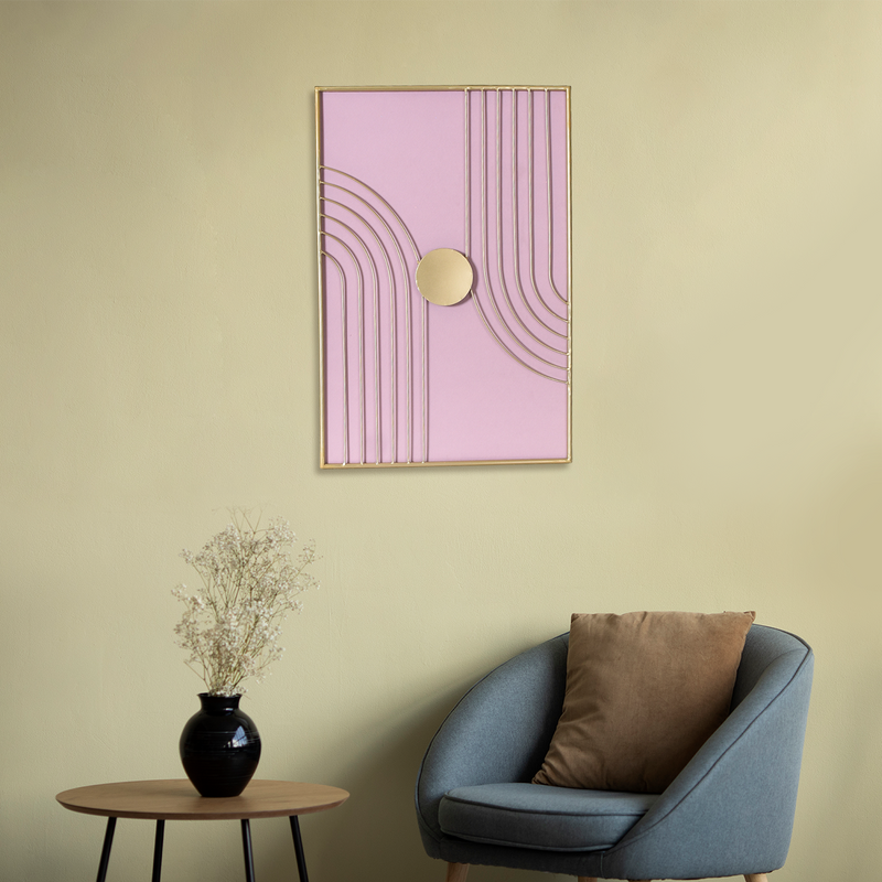 Wabi Sabi Lines Metal Wall Art Decor 23x15 Inch