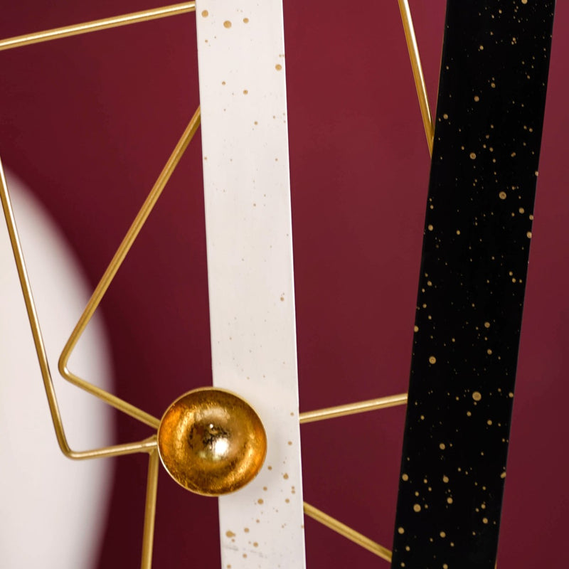 Abstract 3D Metal Table Decor