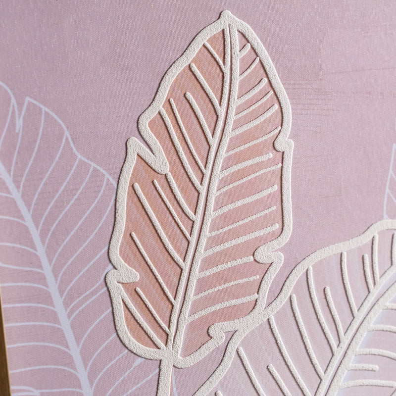 Leaf Paradise Embossed 3D Framed Wall Art 27x19 Inch