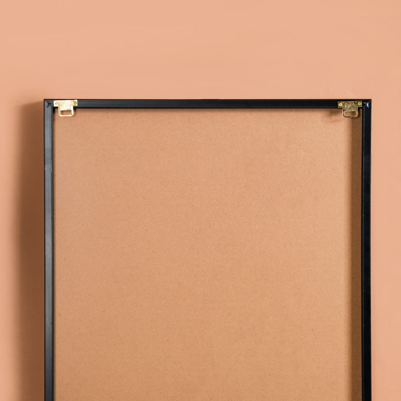 Zebra Embossed Canvas Wall Art Black White 23x17 Inch