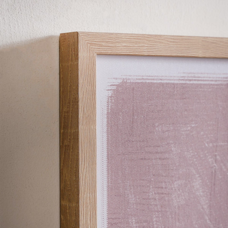 Mauve Emboss Print Wall Art Set Of 2 23x17 Inch