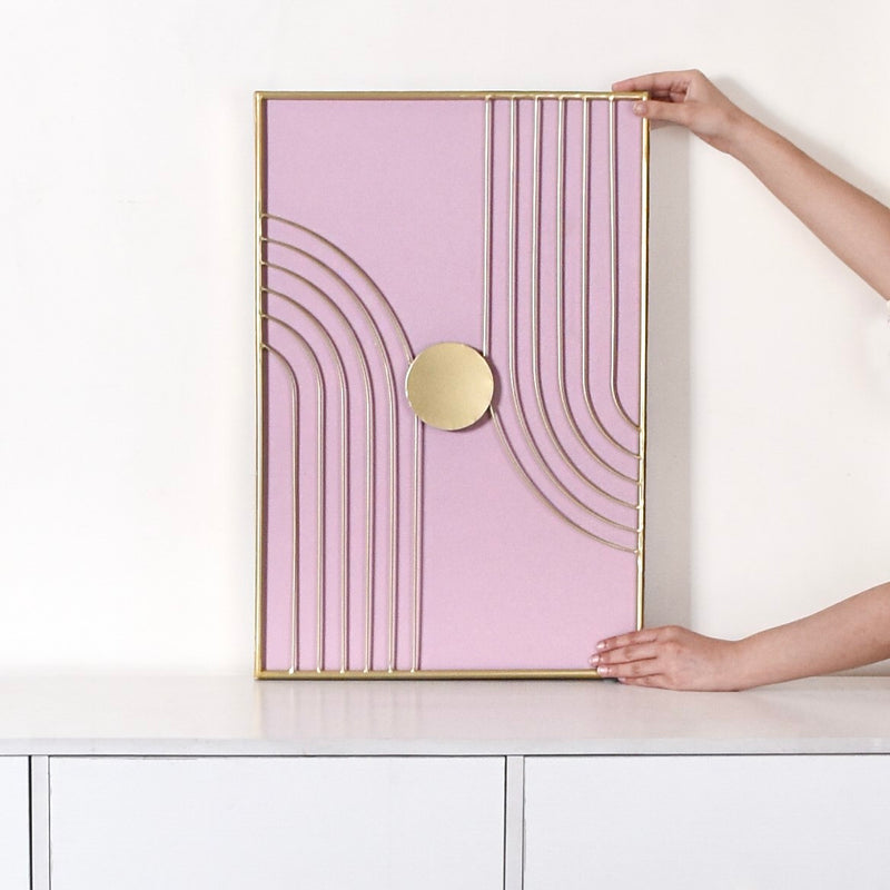 Wabi Sabi Lines Metal Wall Art Decor 23x15 Inch