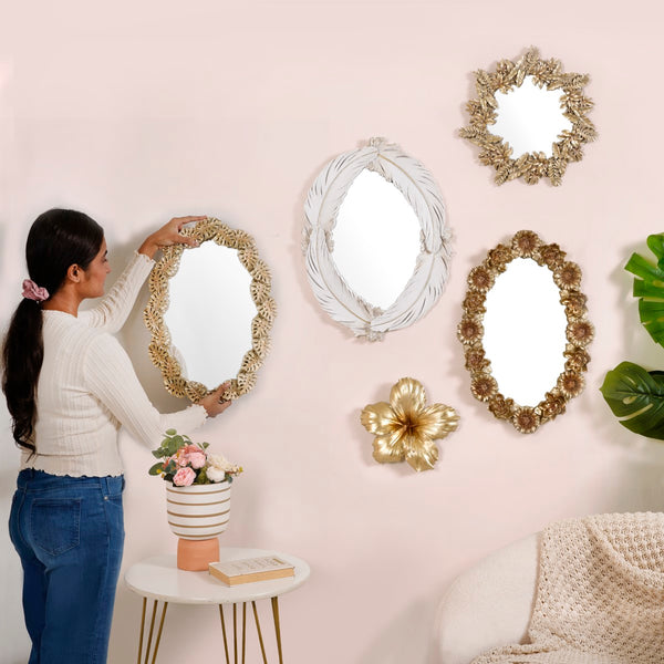 Feather Fusion Oval Wall Mirror