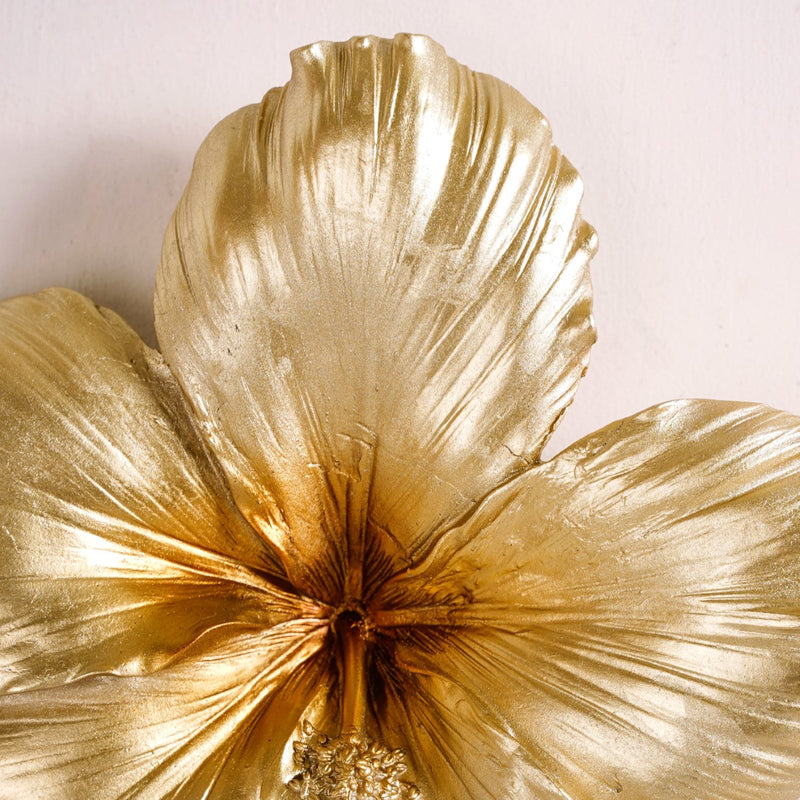 Hibiscus Bloom Resin Wall Decor