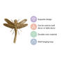 Dragonfly Wall Decor Gold