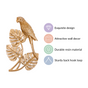 Parrot Wall Decor Gold