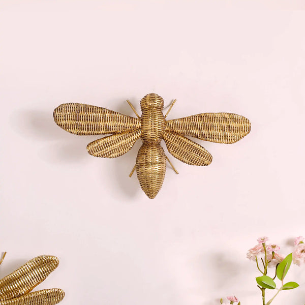 Honeybee Wall Decor Gold