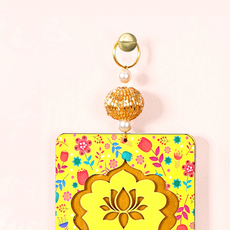 Set Of 2 Kamdhenu Wall Decor With Tassels