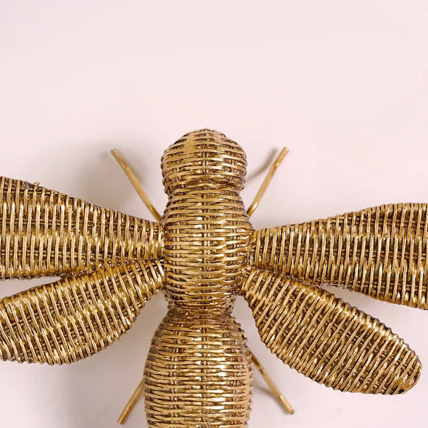 Honeybee Wall Decor Gold