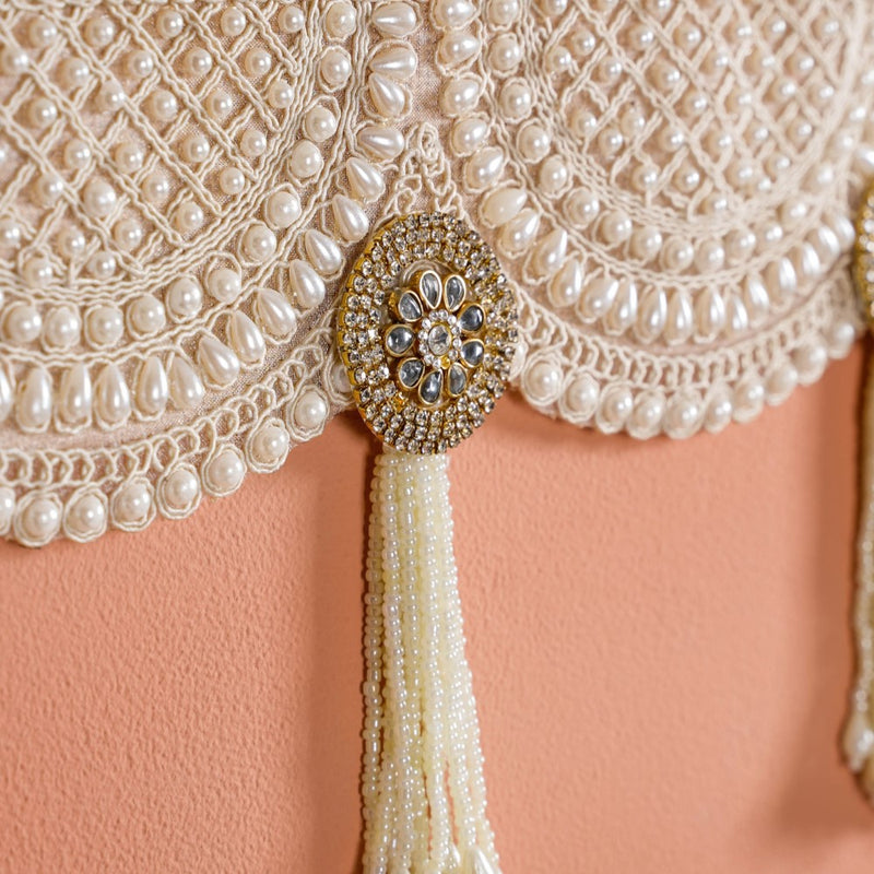 Pearl Toran and Door Hanging Set of 3 Off-White