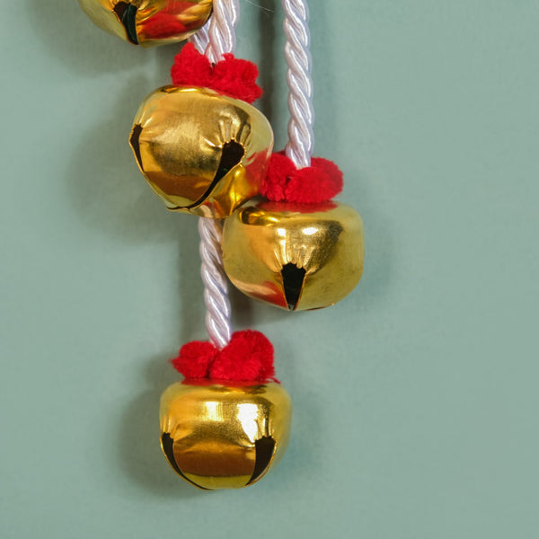 Knotted Wall Hanging With Five Bells