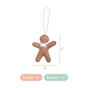 Set Of 3 Gingerbread Man Wall Hanging