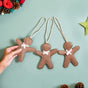 Set Of 3 Gingerbread Man Wall Hanging