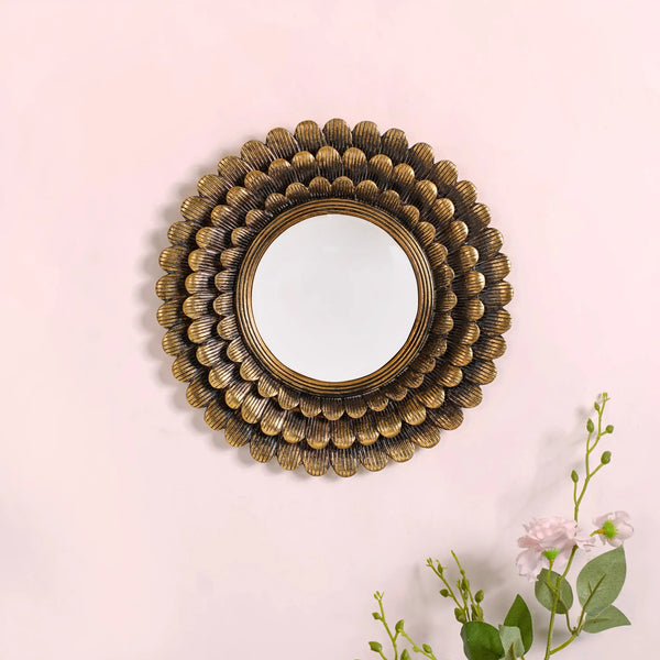 Ring Of Flowers Wall Mirror Decor
