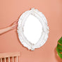 Feather Fusion Oval Wall Mirror- Feather Fusion Wall Mirror, Oval Wall Mirror, Decorative Feather Mirror, Fusion Design Mirror, Elegant Oval Mirror