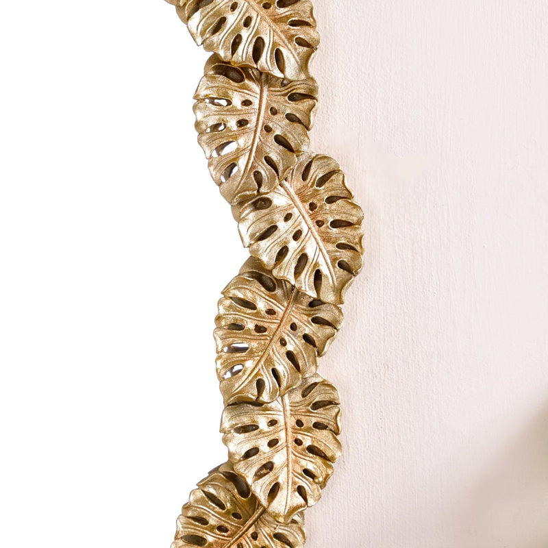 Leafy Garden Ornate Wall Mirror Gold
