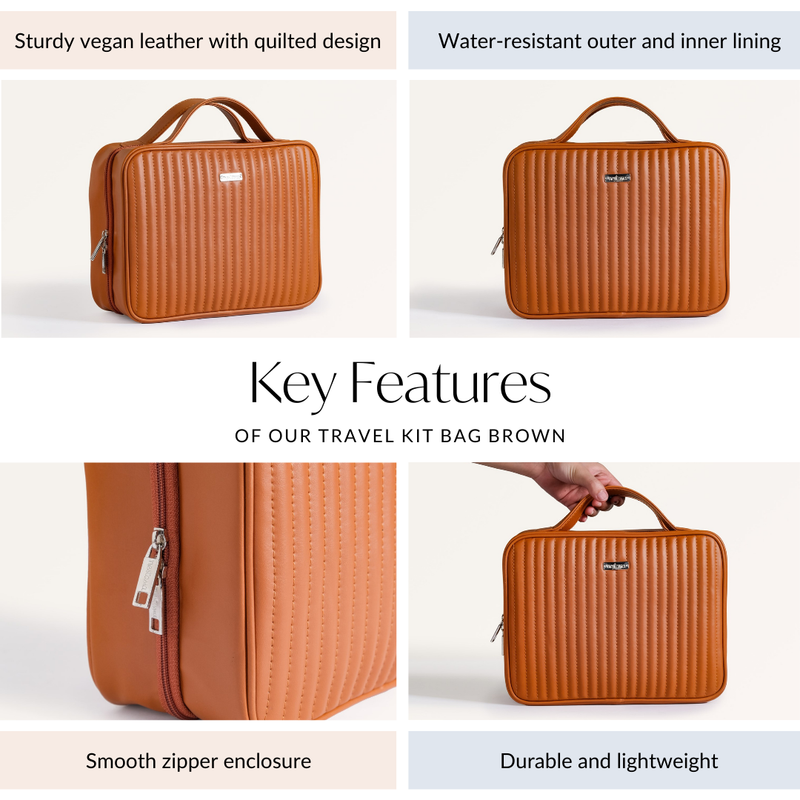 Travel Kit Bag Brown