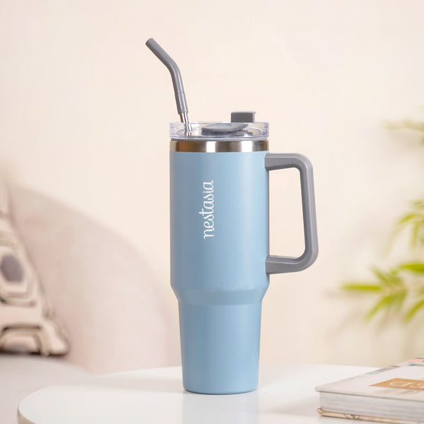 Leakproof Travel Water Bottle With Straws 1200ml