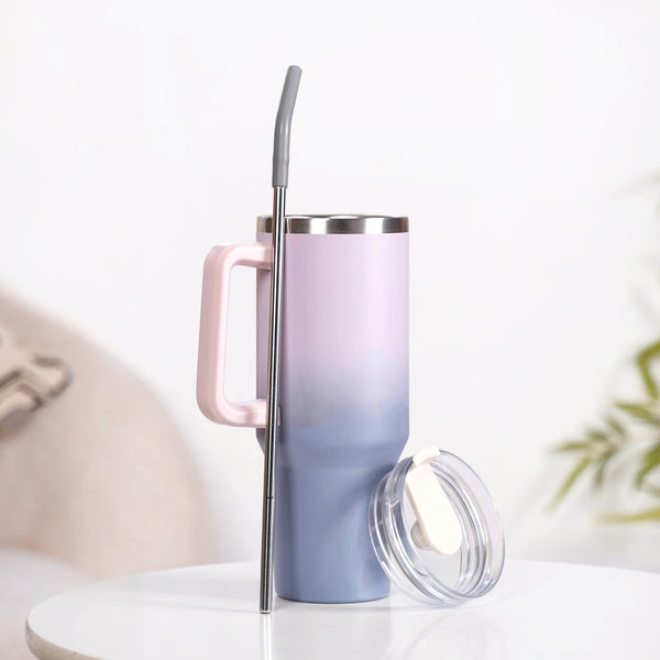 Ombre Stainless Steel Sipper Bottle With Handle 1200ml