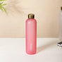 Stylish Time Marker Water Bottle Pink 1L Set Of 2 - Water bottle, water bottle for office, travel water bottle, BPA free water bottle