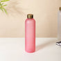 Stylish Time Marker Water Bottle Pink 1L Set Of 2 - Water bottle, water bottle for office, travel water bottle, BPA free water bottle