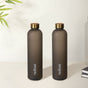 Sleek Chic Water Bottle Black 1L Set Of 2 - Water bottle, water bottle for office, travel water bottle, BPA free water bottle