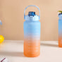 Motivational Water Bottles Set of 3 Blue Orange- Water bottles, water bottle set, BPA free water bottles, water bottle with sipper