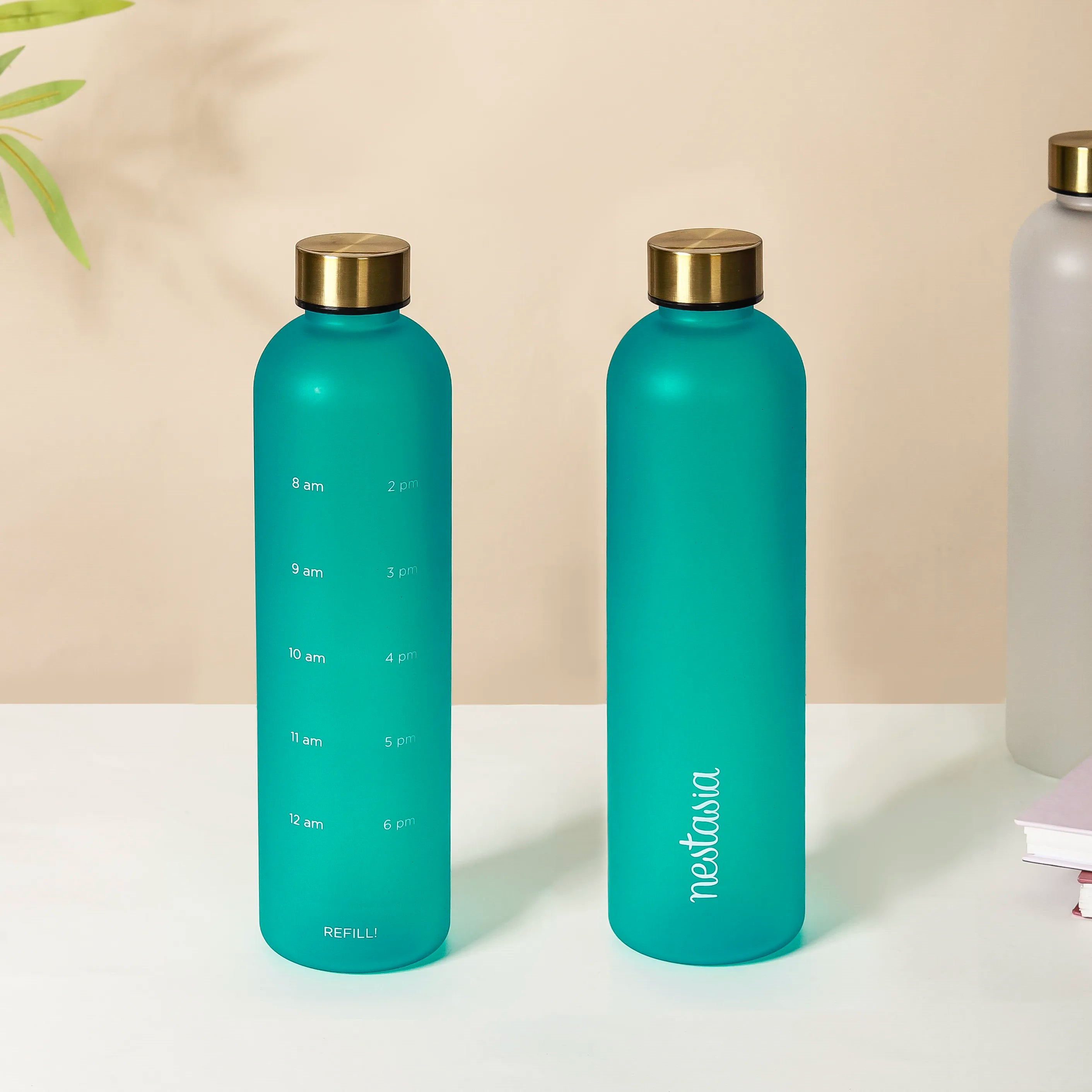 Hydration Water Bottle Teal 1L Set Of 2