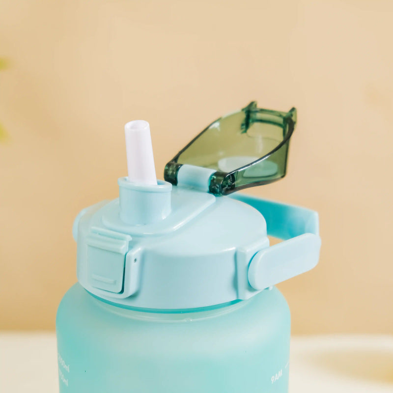 Set Of 3 Motivational Water Bottles Green Lavender- Water bottles, water bottle set, BPA free water bottles, water bottle with sipper