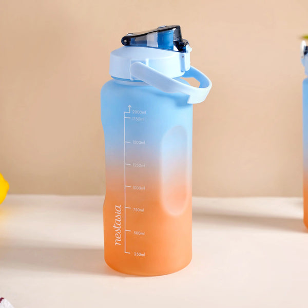 Motivational Water Bottles Set of 3 Blue Orange