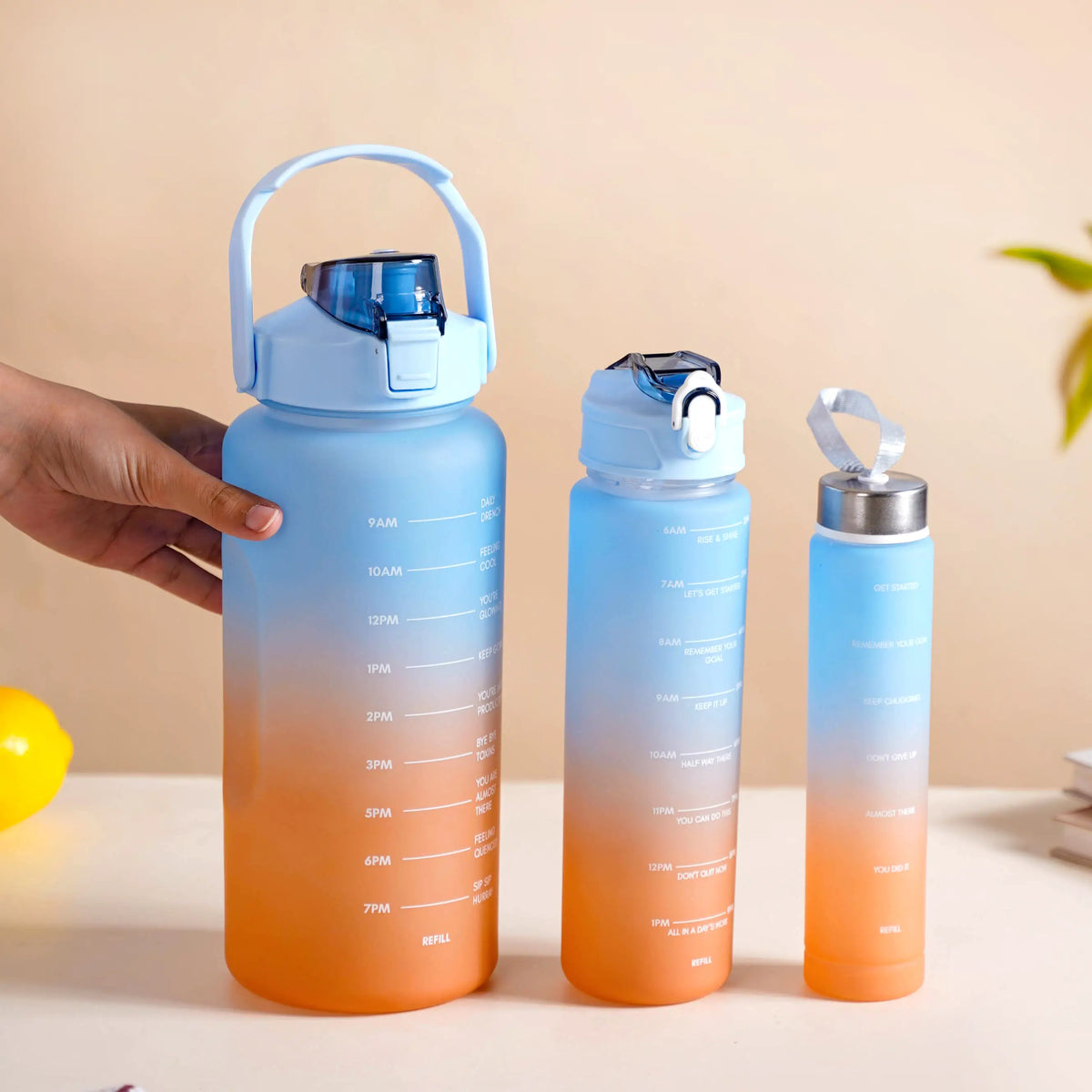 Water Bottle - Buy Motivational Water Bottles Set Online | Nestasia