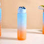 Motivational Water Bottles Set of 3 Blue Orange- Water bottles, water bottle set, BPA free water bottles, water bottle with sipper