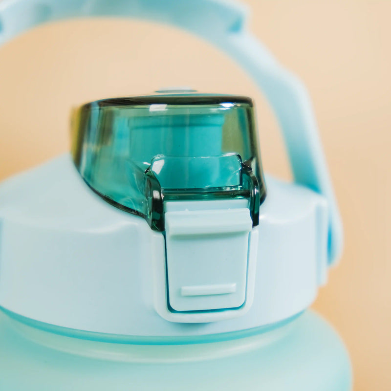 Set Of 3 Motivational Water Bottles Green Lavender- Water bottles, water bottle set, BPA free water bottles, water bottle with sipper