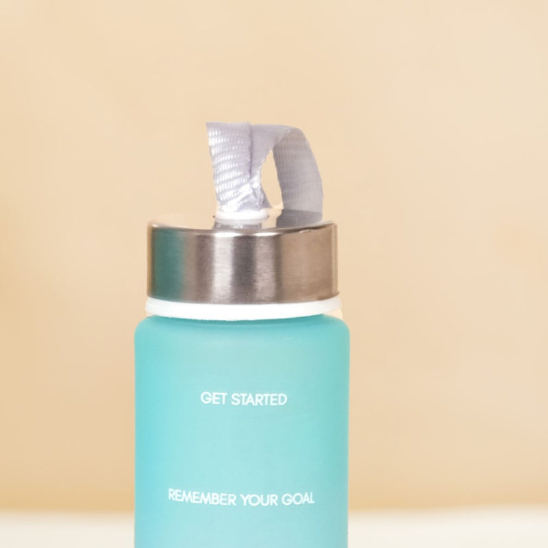 Set Of 3 Motivational Water Bottles Green Lavender- Water bottles, water bottle set, BPA free water bottles, water bottle with sipper