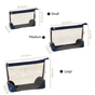 Waterproof Travel Pouch Set Of 3 Blue