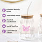 Wavy Butterfly Tumbler With Straw Set Of 2 500ml