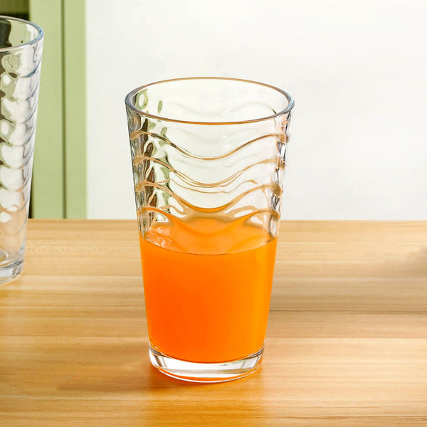 Wavy Tall Tumbler Set Of 6 450ml