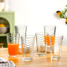 Wavy Tall Tumbler Set Of 6 450ml