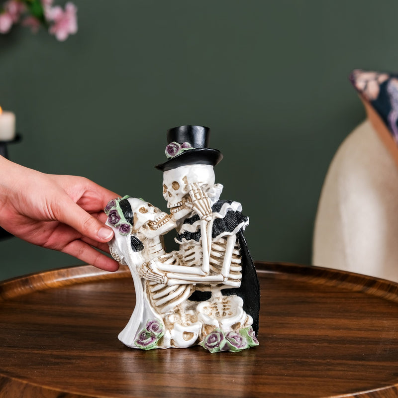 Skeleton Bride And Groom Decor Showpiece