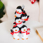 Whimsical Penguin Tower Showpiece