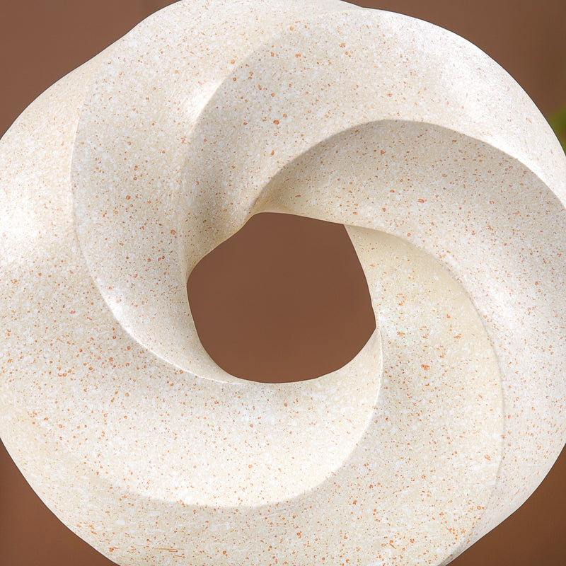 Whirlwind Art Decor Showpiece White