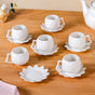 White Bloom Espresso Set Of 6 100ml