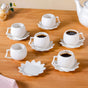 White Bloom Espresso Set Of 6 100ml