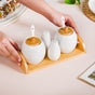 Ceramic Jar And Salt Pepper Shaker Set Of 5