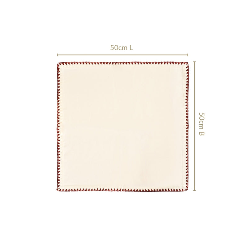 White Cotton Table Napkin Set Of 4