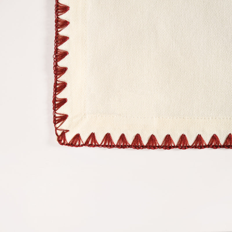 White Cotton Table Napkin Set Of 4