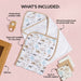 Wild One Baby Shower Gift With Towel Swaddle Rattle Napkin Set Of 6