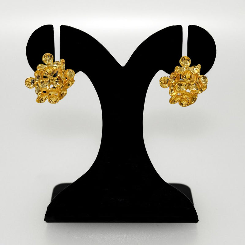 Wildflower Cluster Earrings Gold