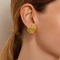 Wildflower Cluster Earrings Gold